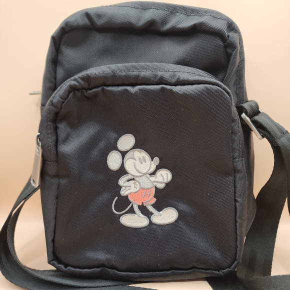Disney Handbags - Mickey Mouse Mousewear Crossbody Bag 8.5x6" Small Black Disney Parks